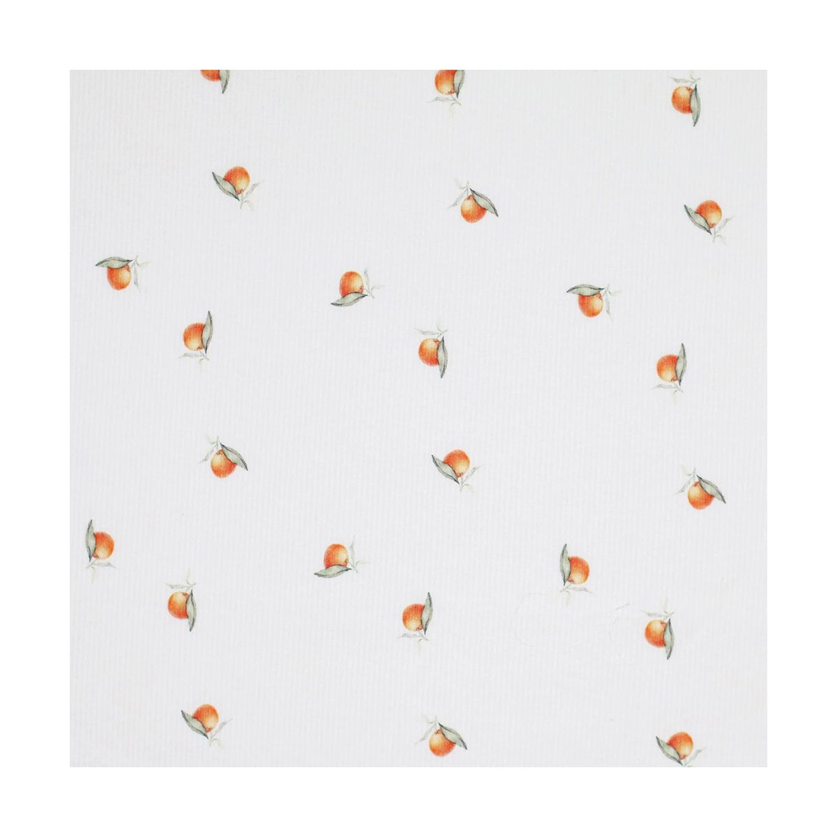 Jersey coton côtes fines à motif petites oranges Jersey coton côtes fines à motif petites oranges