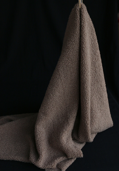 Dolly - Teddy / moumoute sherpa bouclettes taupe clair