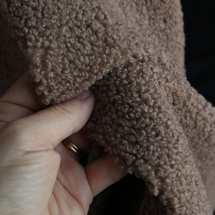 Dolly - Teddy / moumoute sherpa bouclettes taupe clair