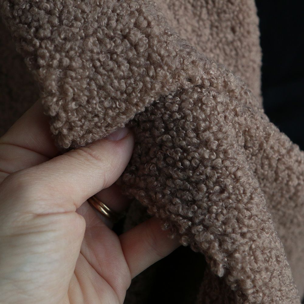 Dolly - Teddy / moumoute sherpa bouclettes taupe clair