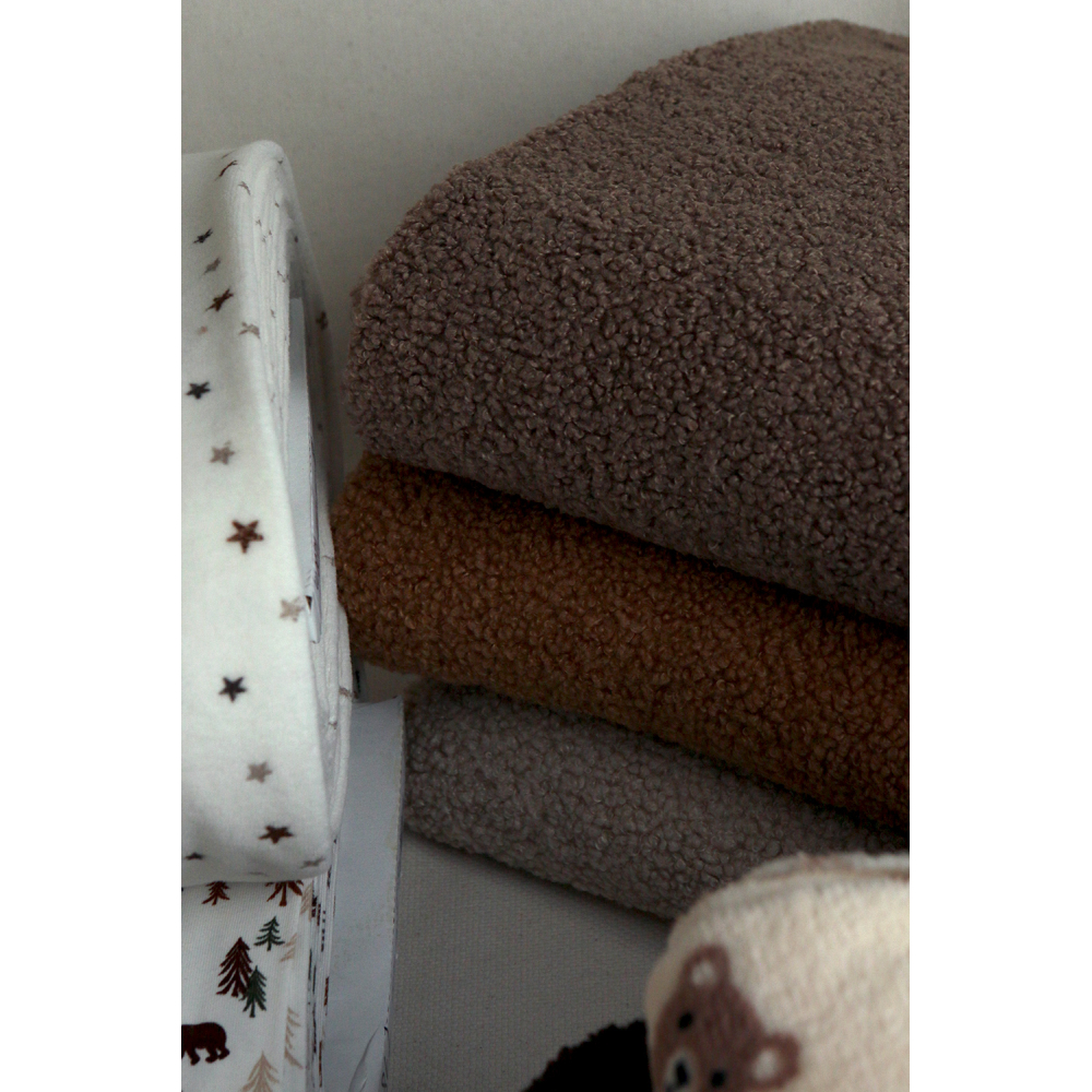 Dolly - Teddy / moumoute sherpa bouclettes taupe clair