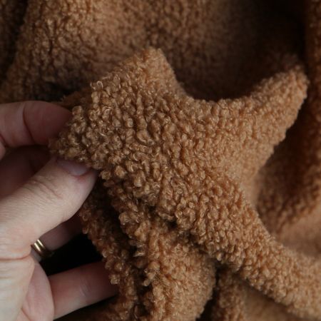 Dolly - Teddy / moumoute sherpa bouclettes camel Dolly - Teddy / moumoute sherpa bouclettes camel