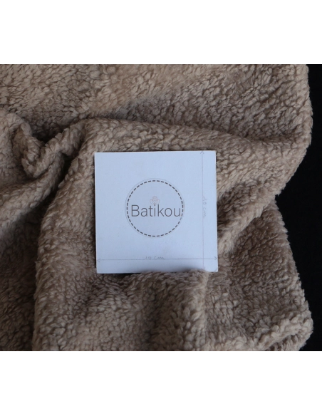 Colby - Fausse fourrure / Moumoute / Sherpa de coton taupe clair