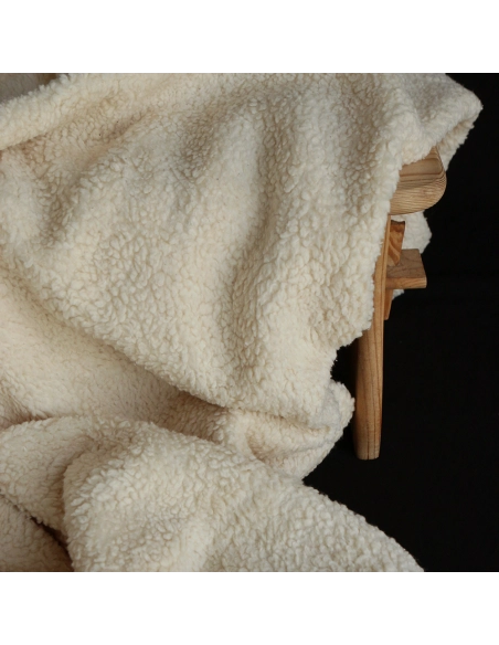 Colby - Fausse fourrure / Moumoute / Sherpa de coton crème clair