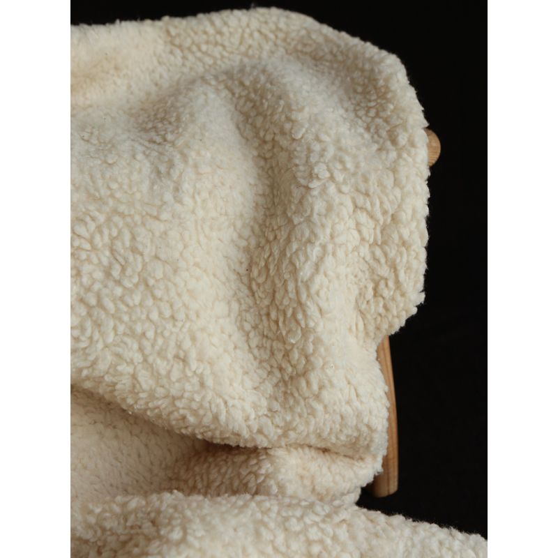 Colby - Fausse fourrure / Moumoute / Sherpa de coton crème clair