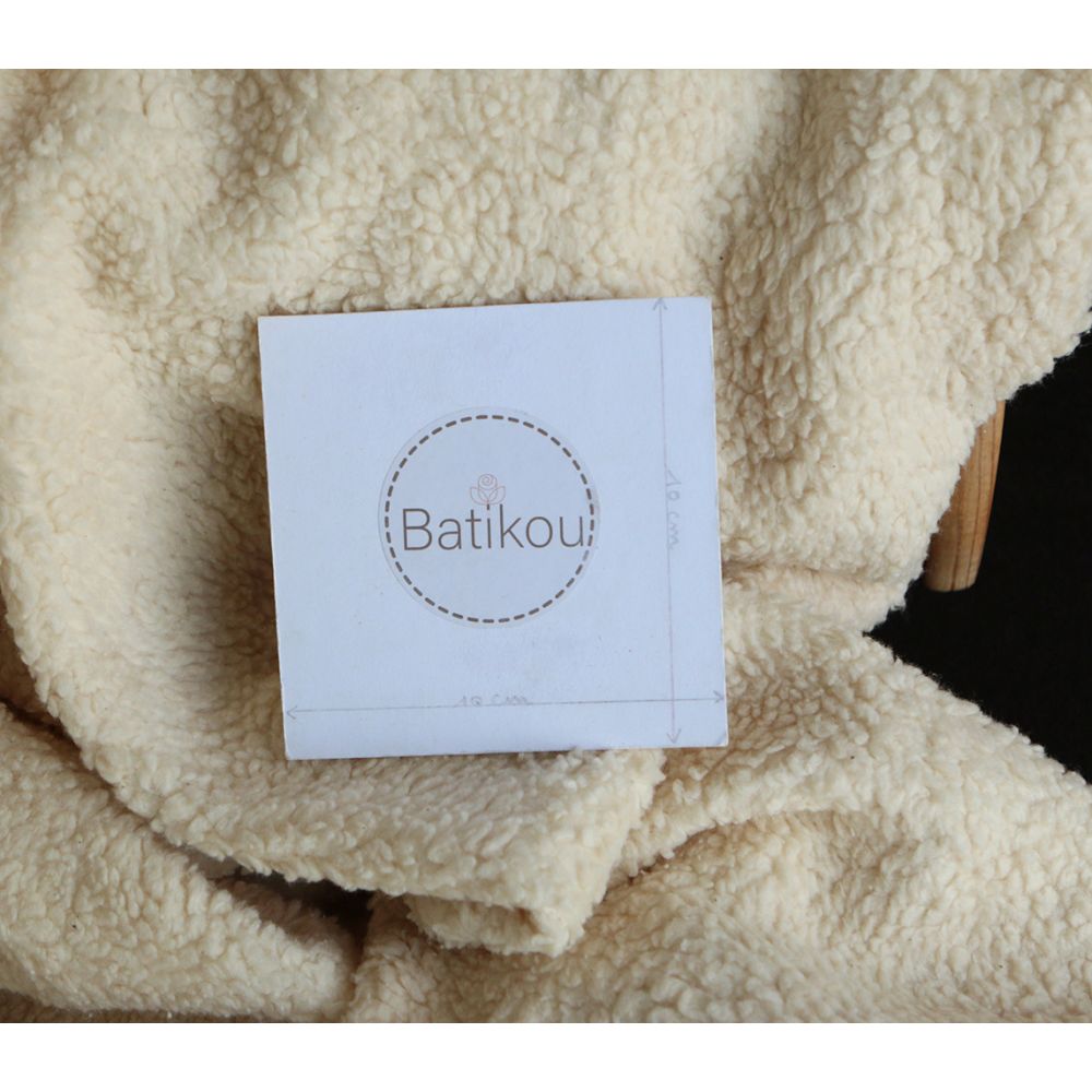 Colby - Fausse fourrure / Moumoute / Sherpa de coton crème clair