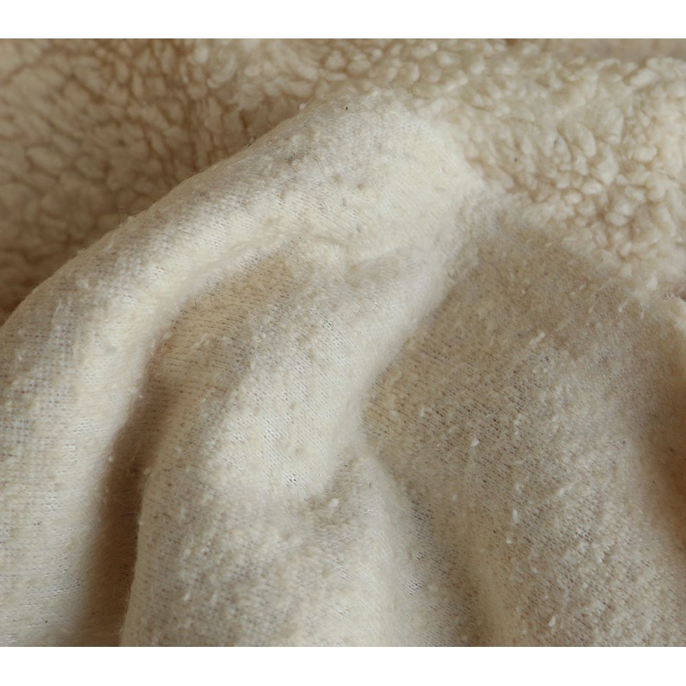 Colby - Fausse fourrure / Moumoute / Sherpa de coton crème clair
