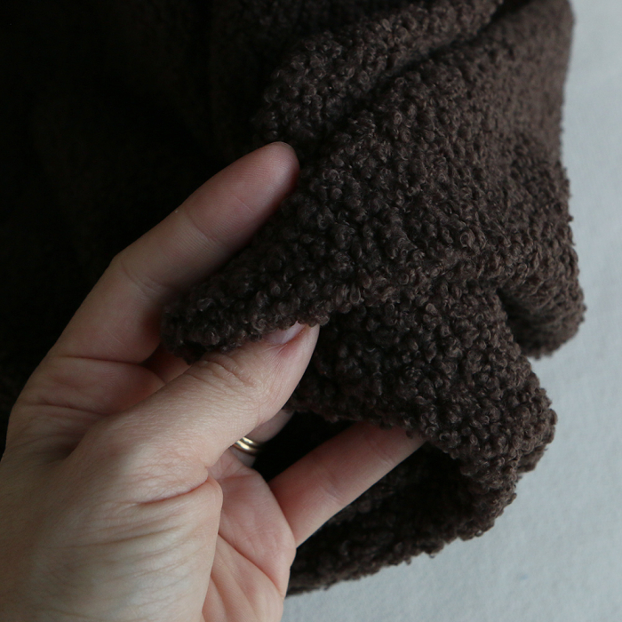 Dolly - Teddy / moumoute sherpa bouclettes chocolat