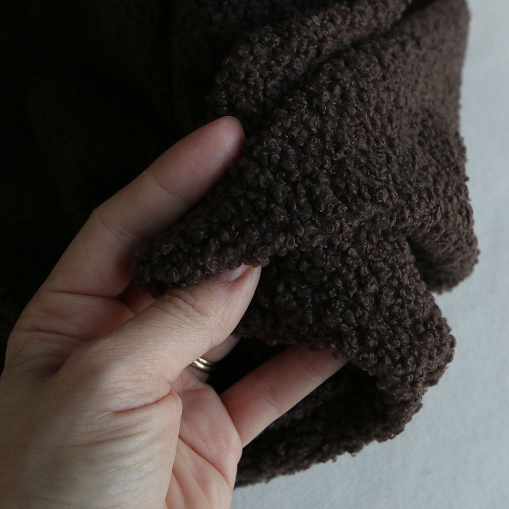 Dolly - Teddy / moumoute sherpa bouclettes chocolat