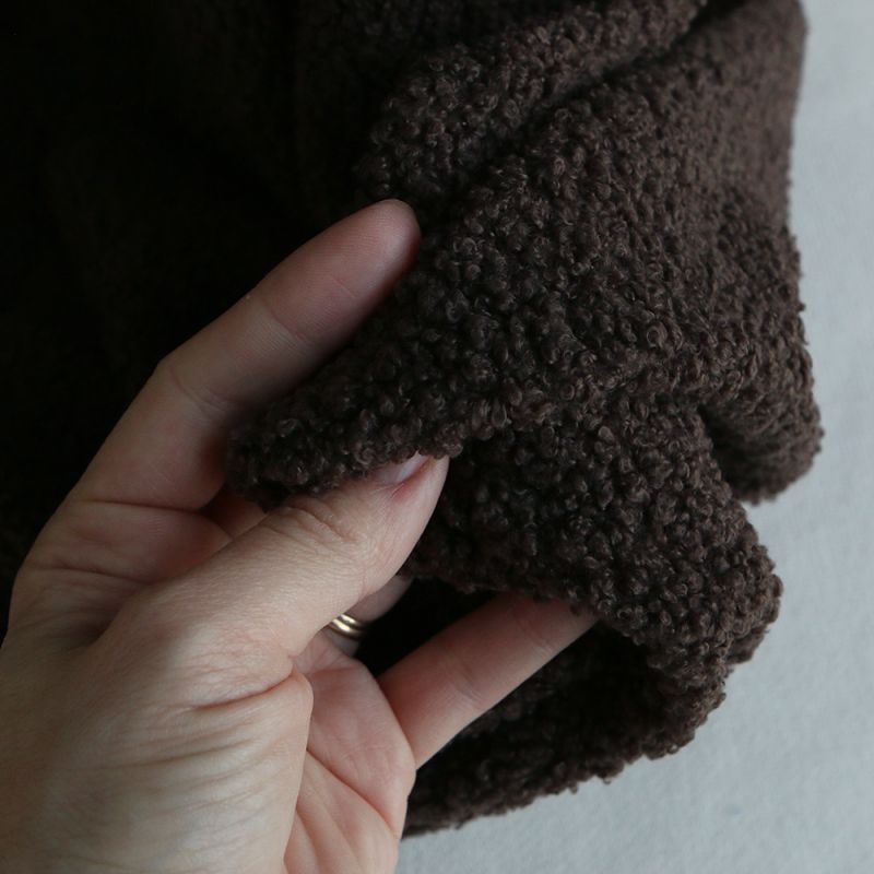 Dolly - Teddy / moumoute sherpa bouclettes chocolat