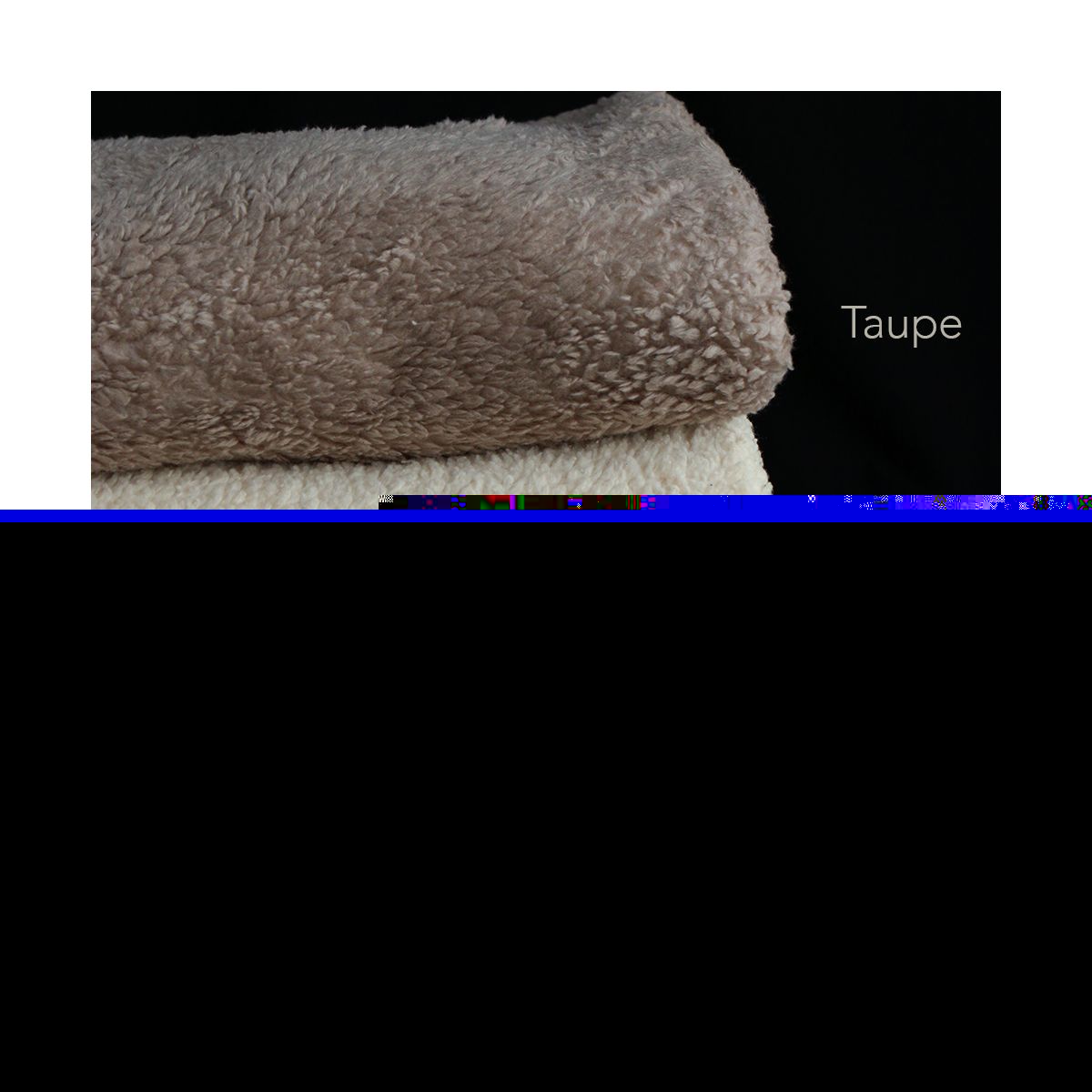 Colby - Fausse fourrure / Moumoute / Sherpa de coton taupe clair Colby - Fausse fourrure / Moumoute / Sherpa de coton taupe clair