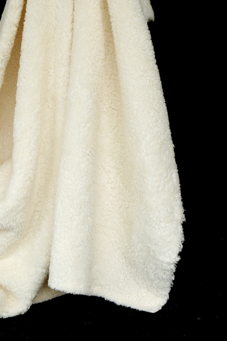 Colby - Fausse fourrure / Moumoute / Sherpa de coton écru naturel