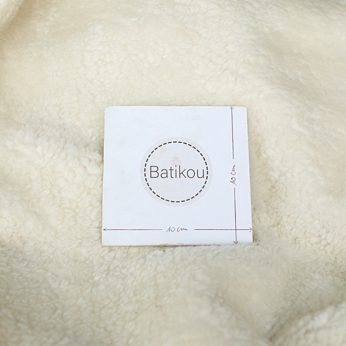 Colby - Fausse fourrure / Moumoute / Sherpa de coton écru naturel