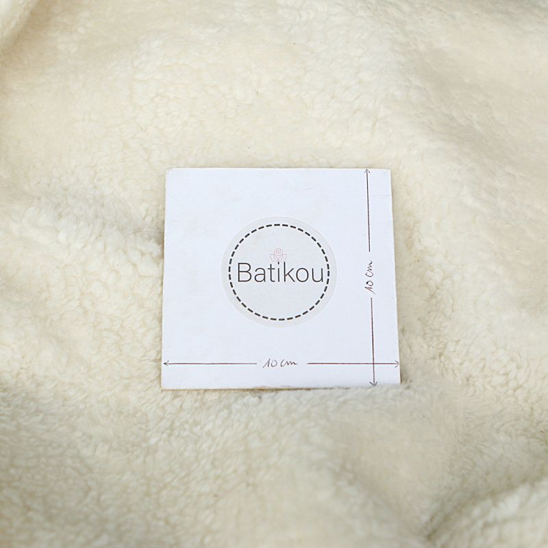 Colby - Fausse fourrure / Moumoute / Sherpa de coton écru naturel