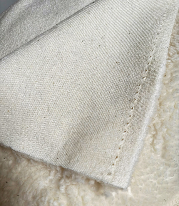 Colby - Fausse fourrure / Moumoute / Sherpa de coton écru naturel