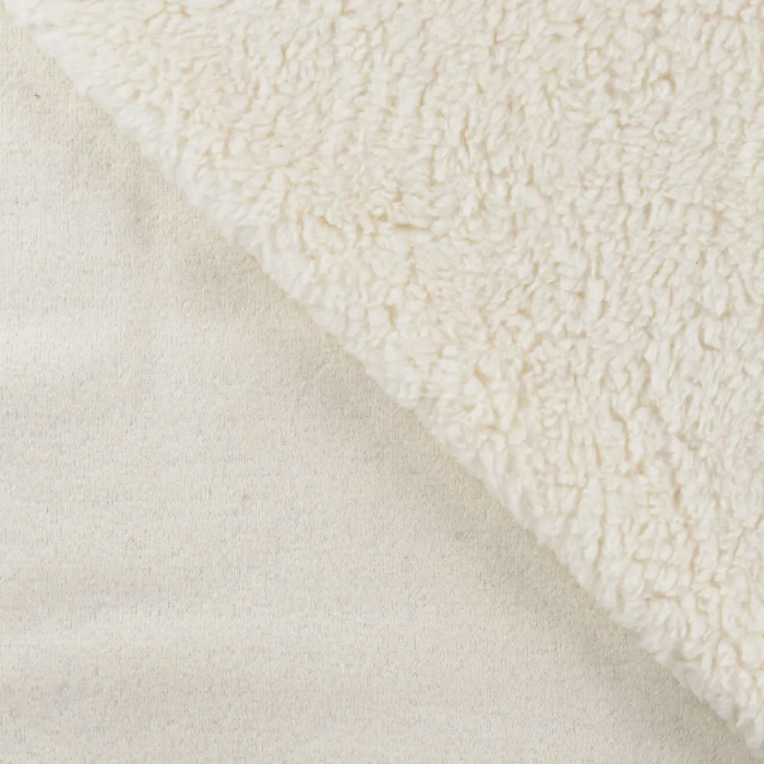 Colby - Fausse fourrure / Moumoute / Sherpa de coton écru naturel