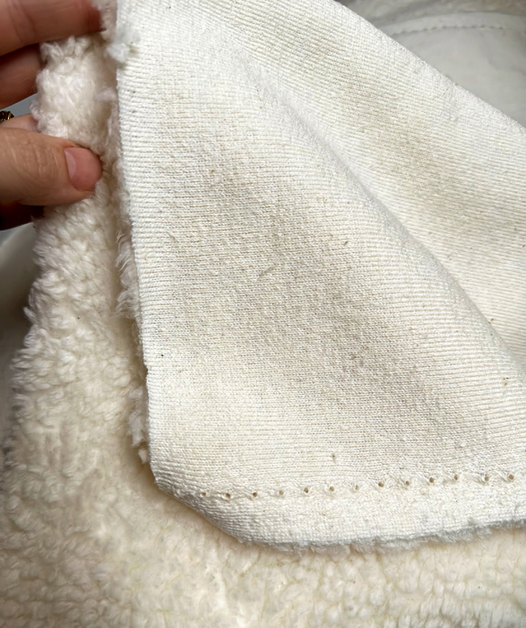 Colby - Fausse fourrure / Moumoute / Sherpa de coton écru naturel