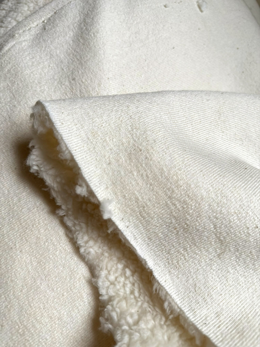 Colby - Fausse fourrure / Moumoute / Sherpa de coton écru naturel