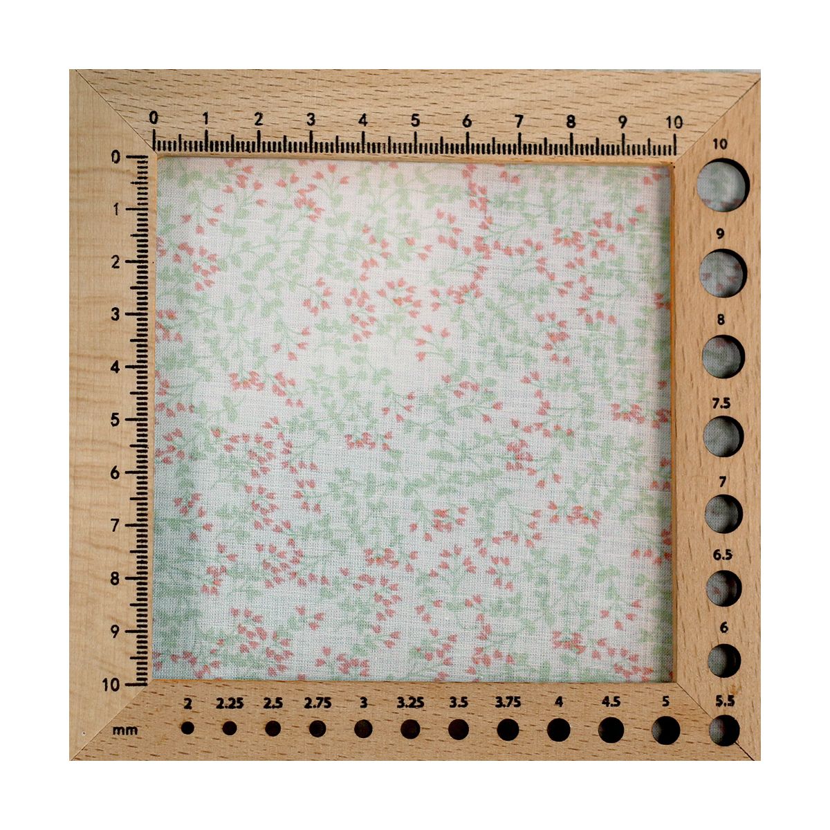 Evie - Batiste de coton SILKYNE à imprimé petit fleuri vert doux