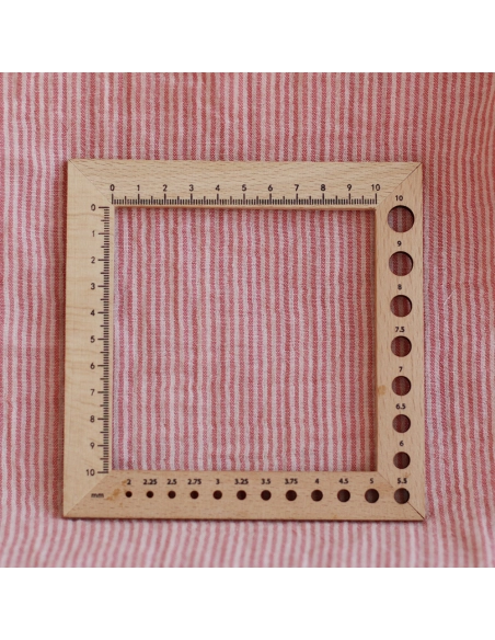 Double gaze de coton réversible rayures corail