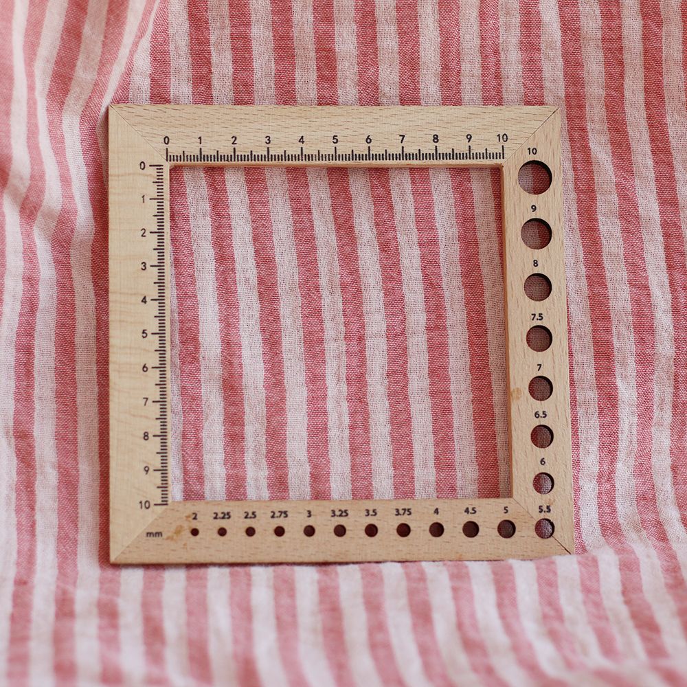 Double gaze de coton réversible rayures corail