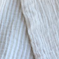 Double gaze de coton réversible rayures galet