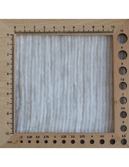 Double gaze de coton réversible rayures galet