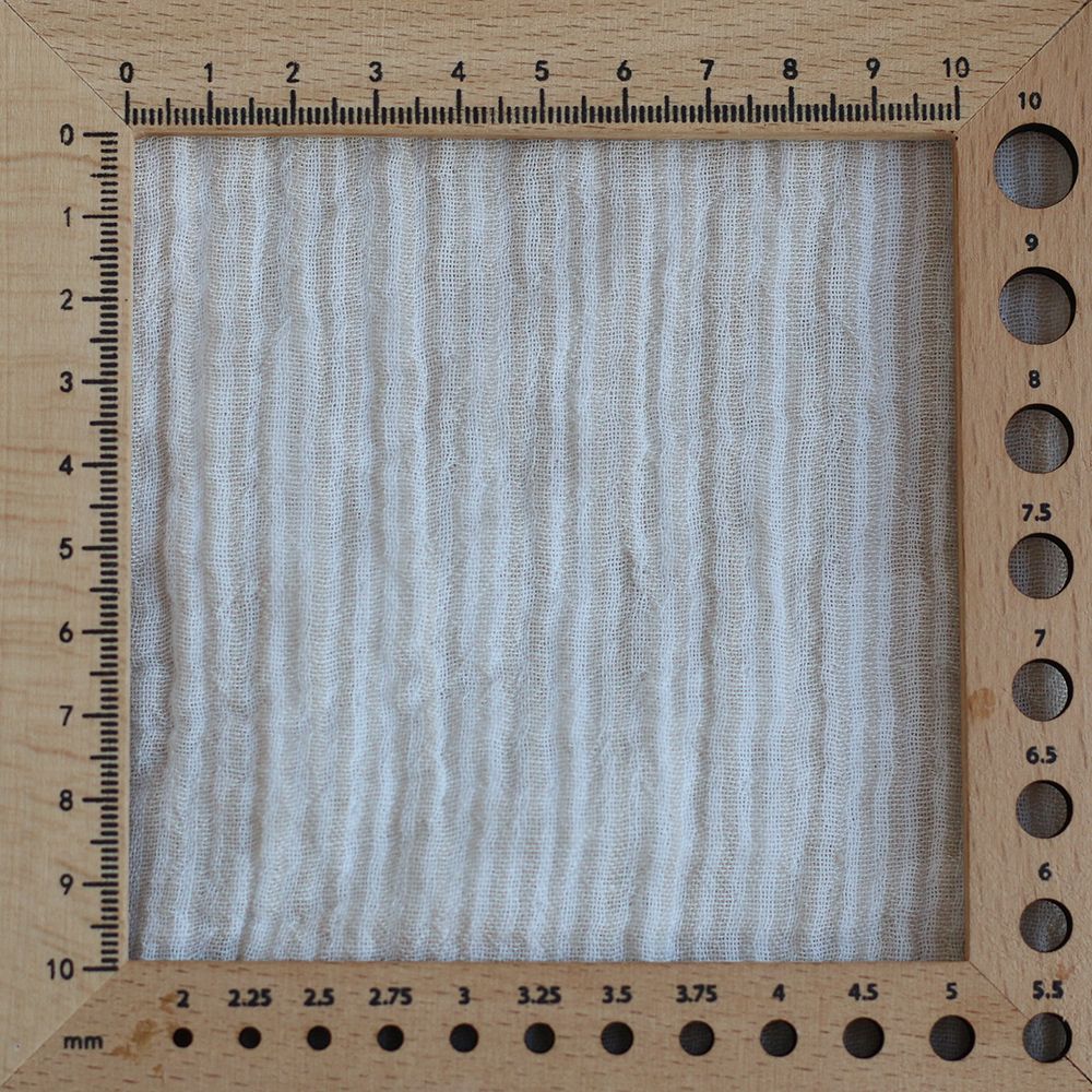 Double gaze de coton réversible rayures galet