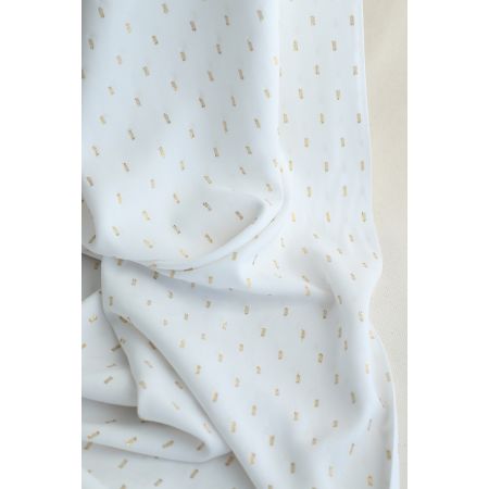 Viscose uni plumetis doré coloris écru