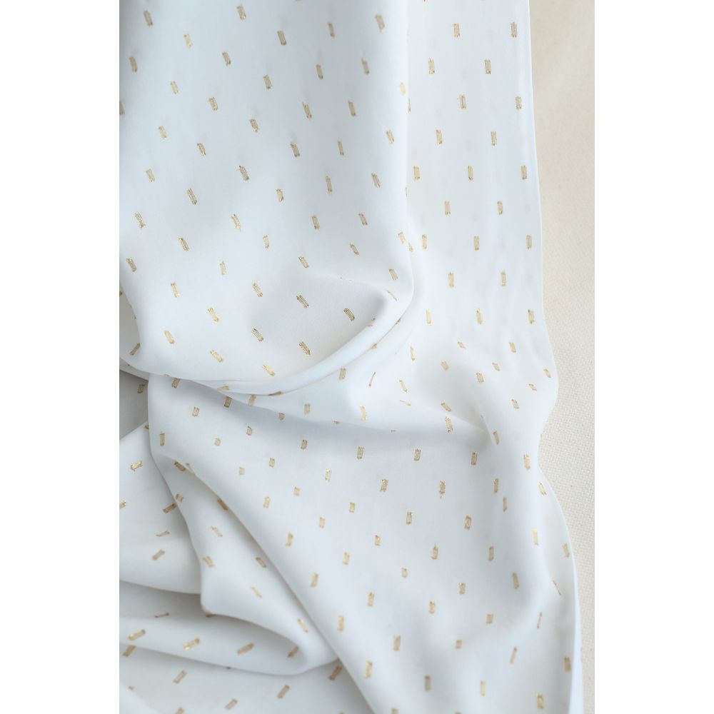 Viscose uni plumetis doré coloris écru