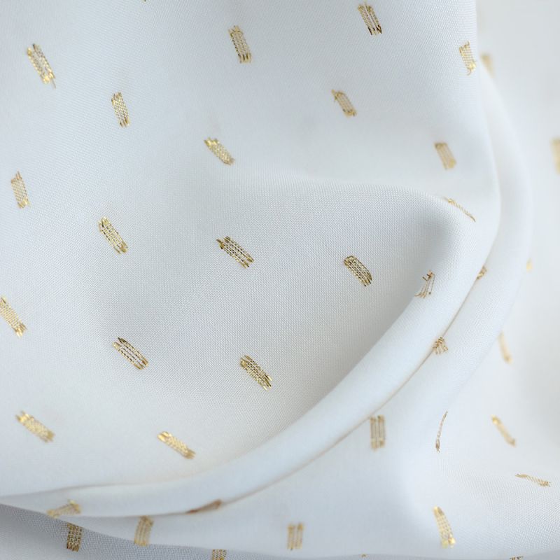 Viscose uni plumetis doré coloris écru