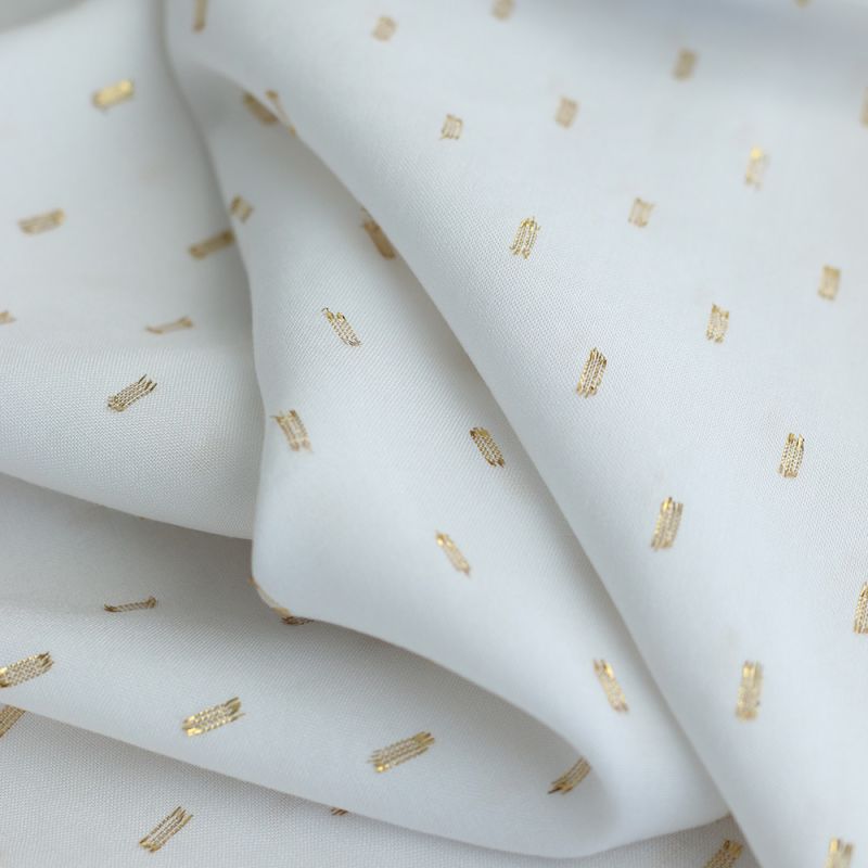 Viscose uni plumetis doré coloris écru