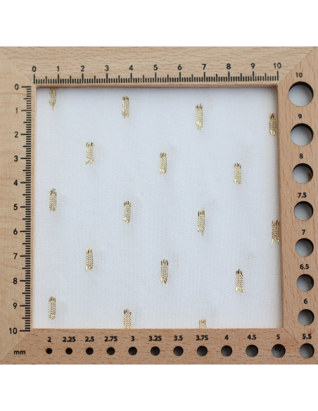 Viscose uni plumetis doré coloris écru