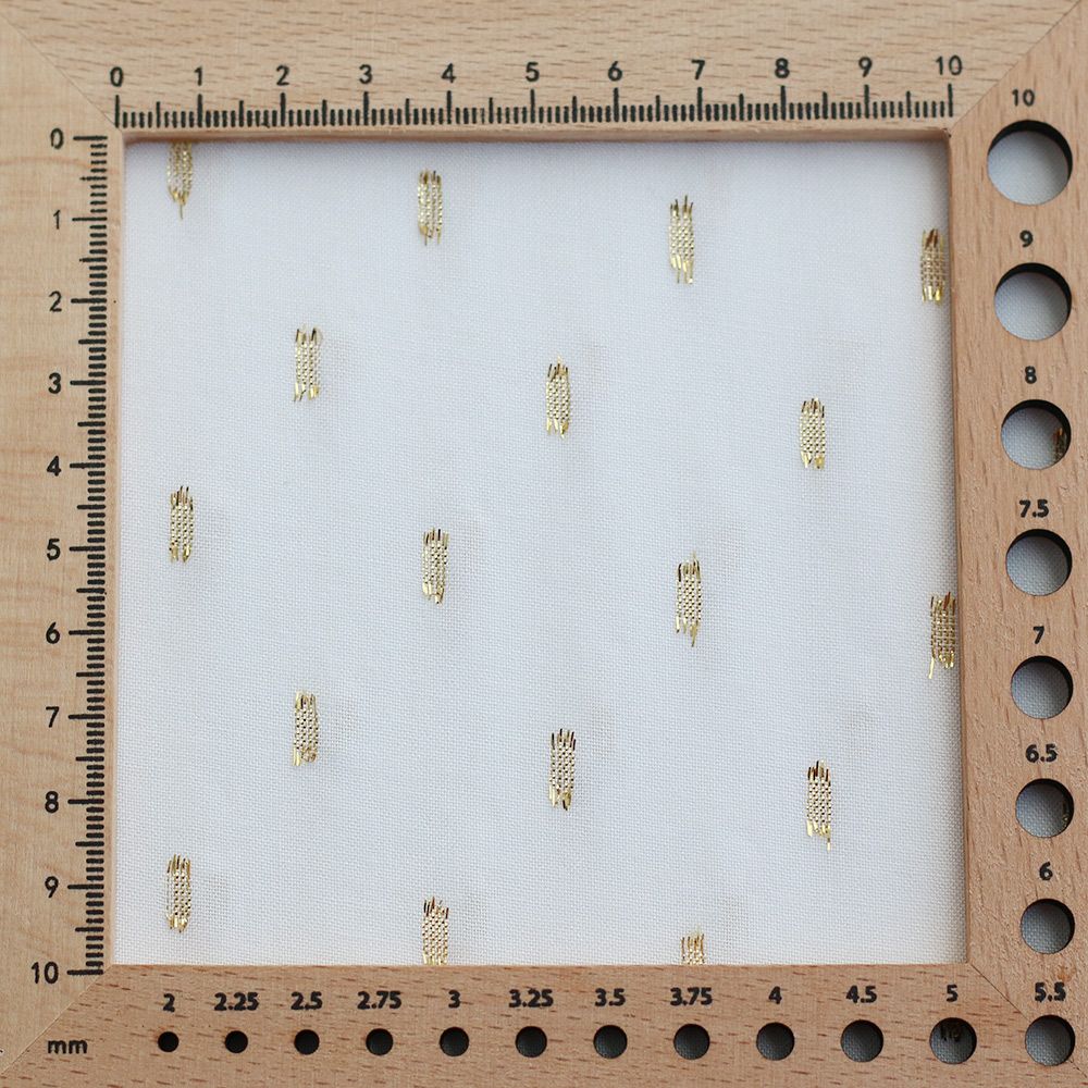 Viscose uni plumetis doré coloris écru
