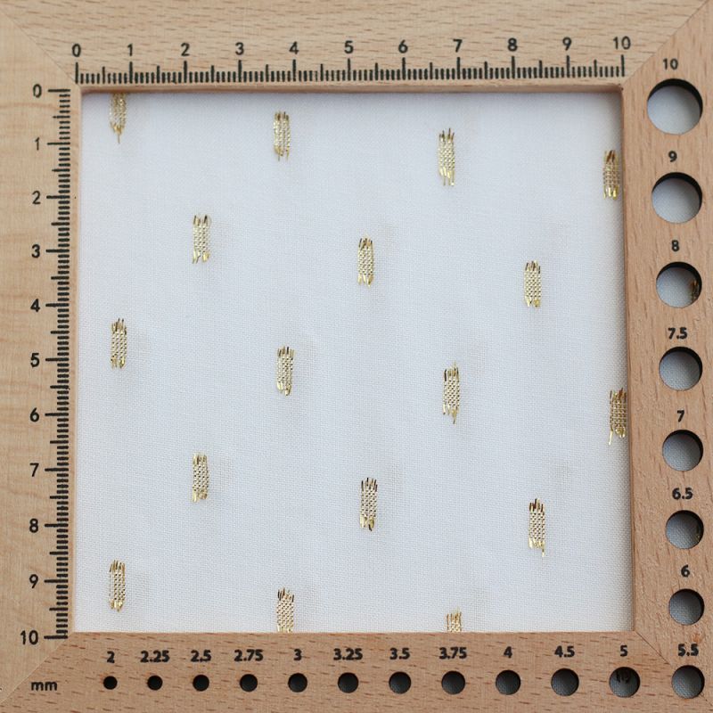 Viscose uni plumetis doré coloris écru