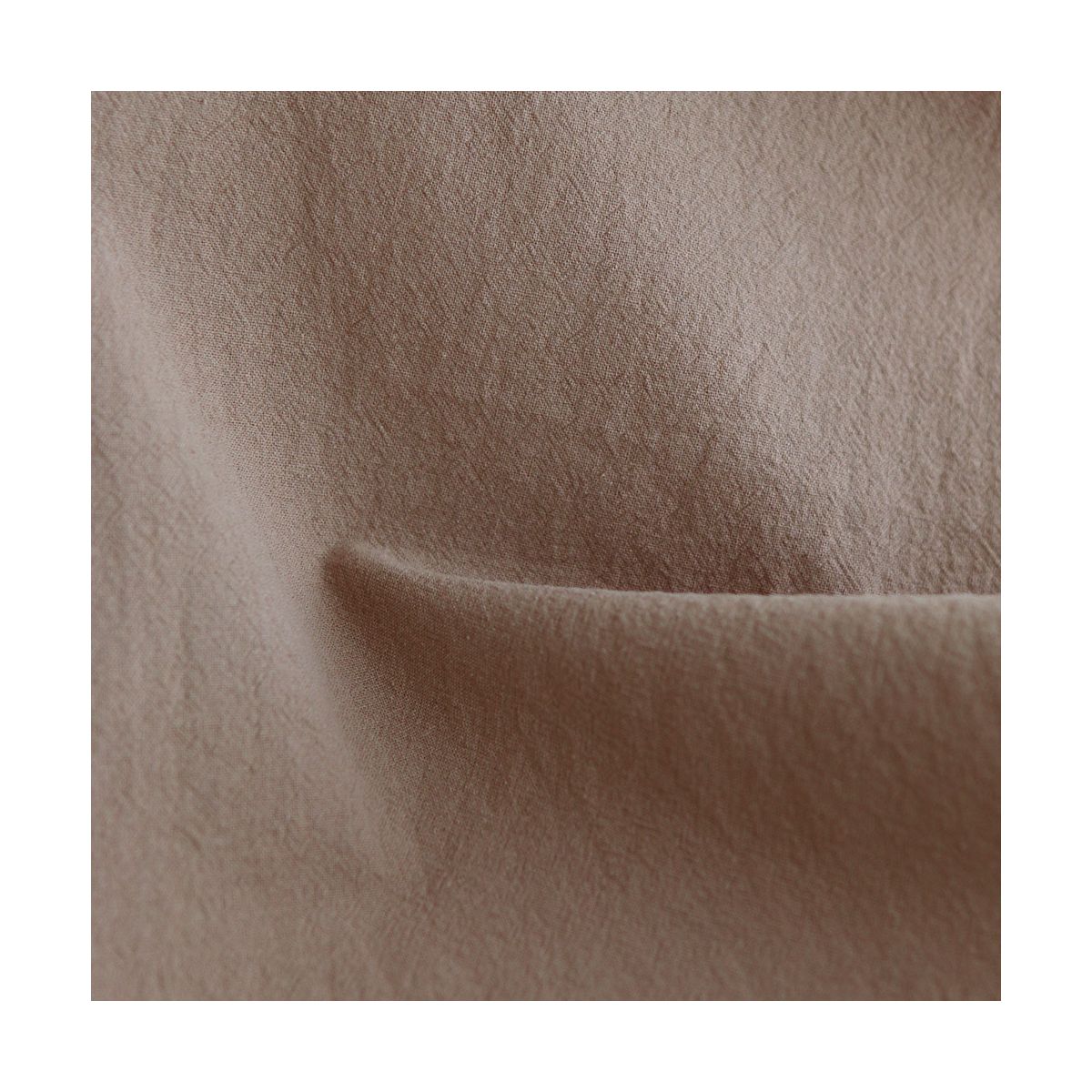 Coton lavé bio coloris camel