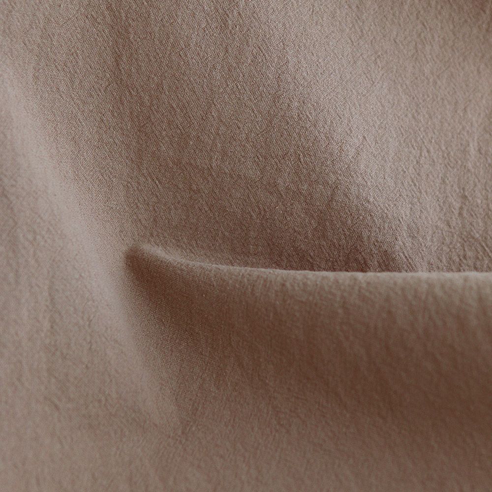 Coton lavé bio coloris camel