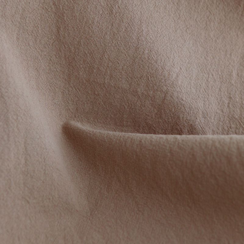 Coton lavé bio coloris camel