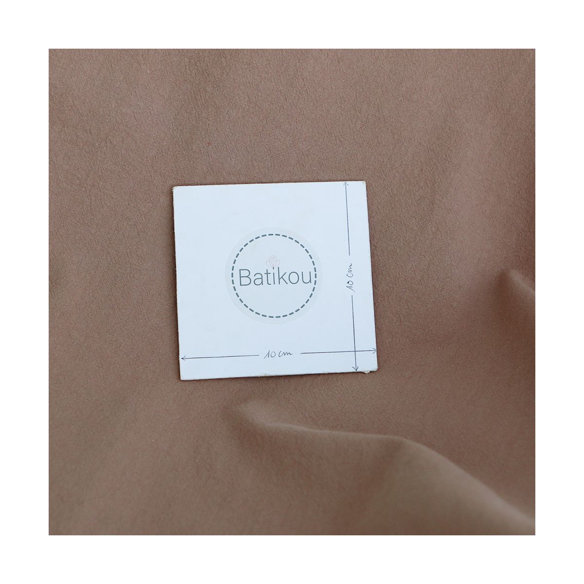 Coton lavé bio coloris camel