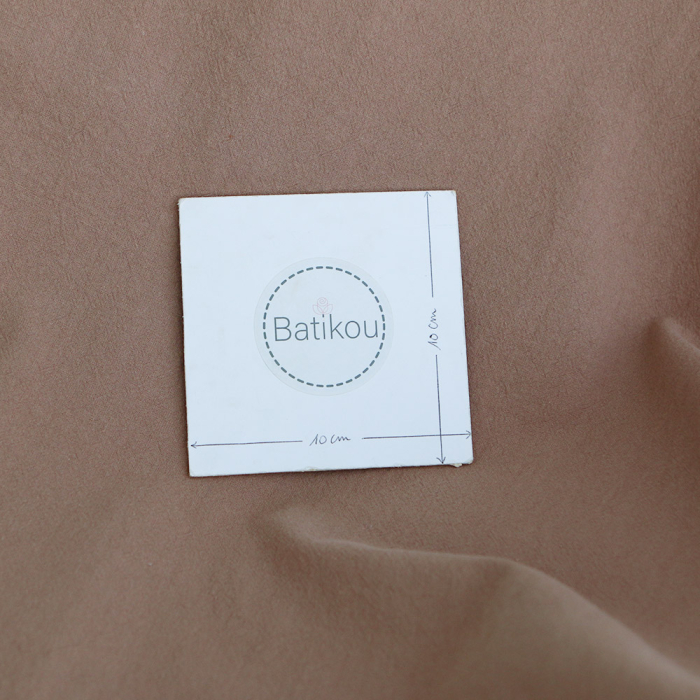 Coton lavé bio coloris camel