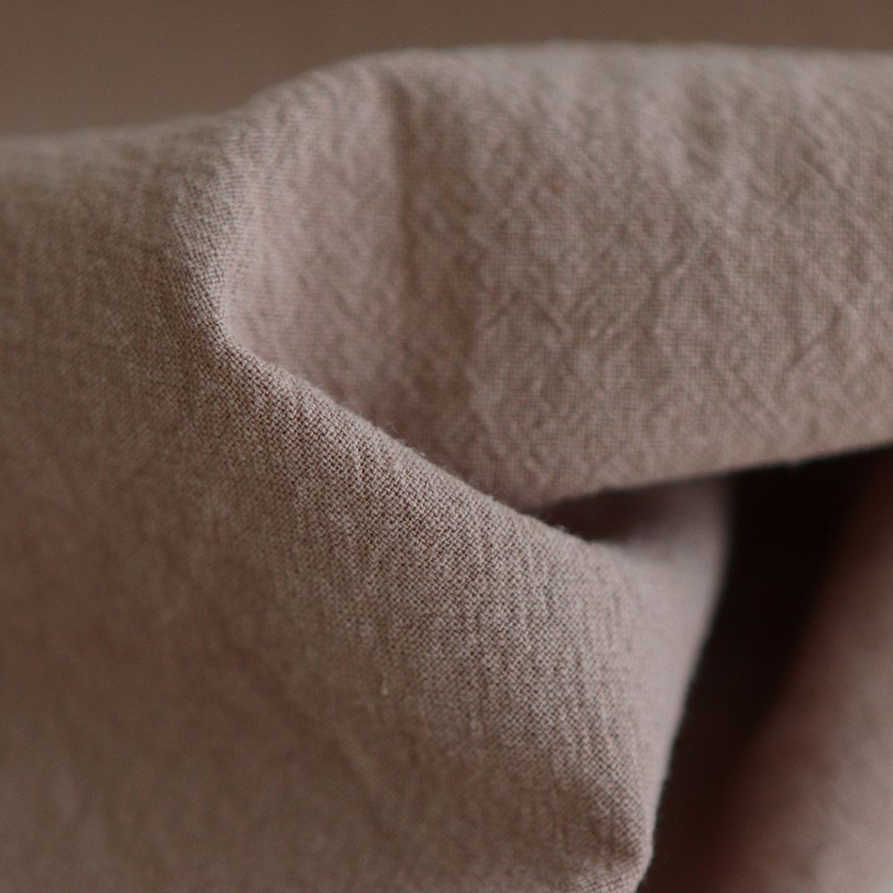 Coton lavé bio coloris camel