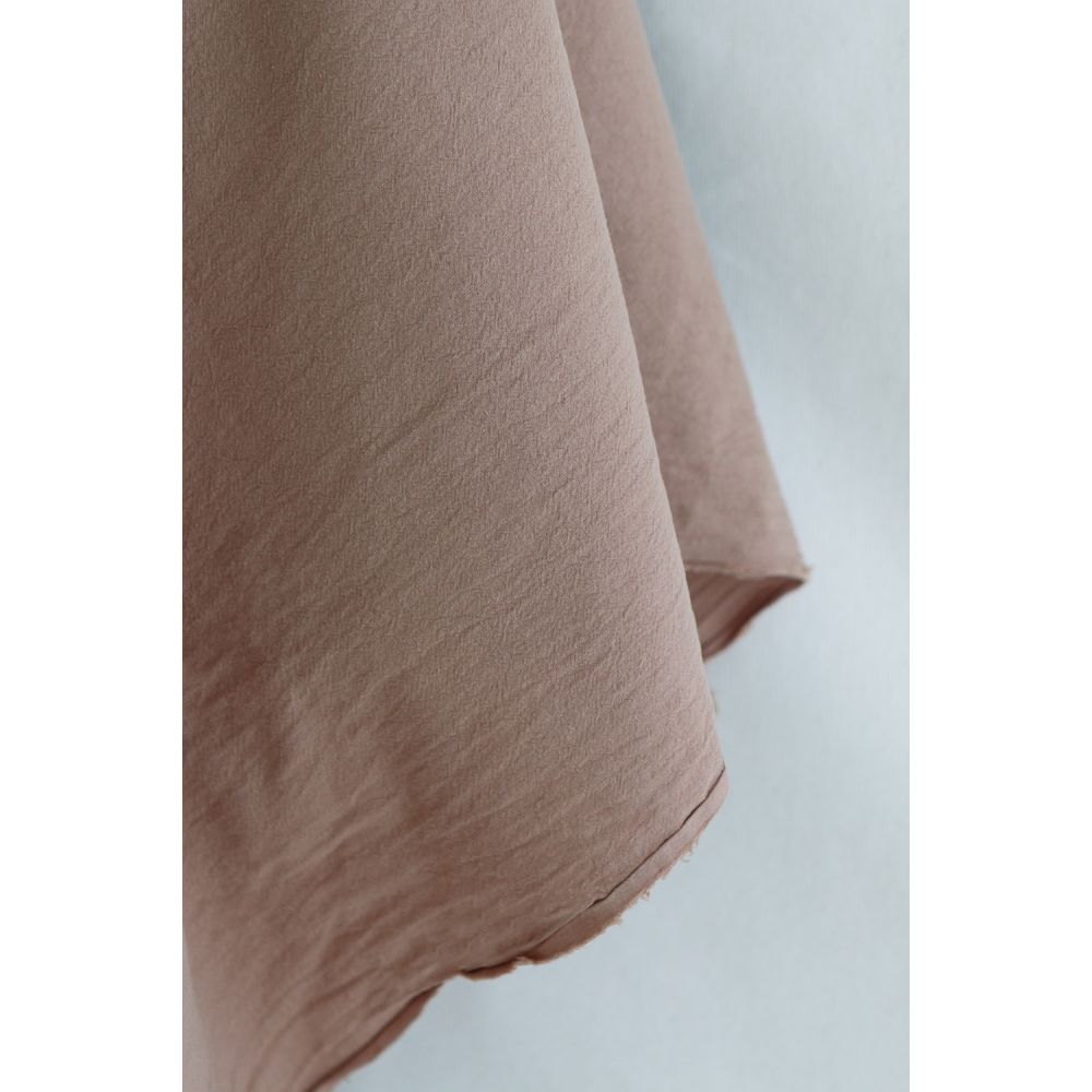 Coton lavé bio coloris camel