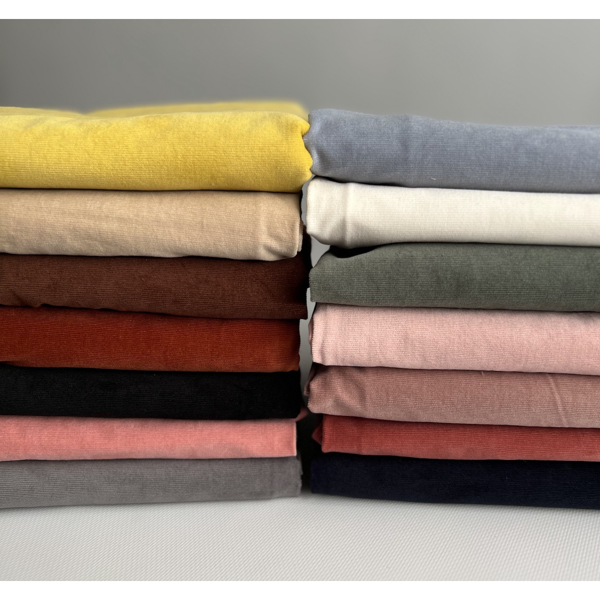 Velours milleraies stretch coton coloris safran Batikou - 7