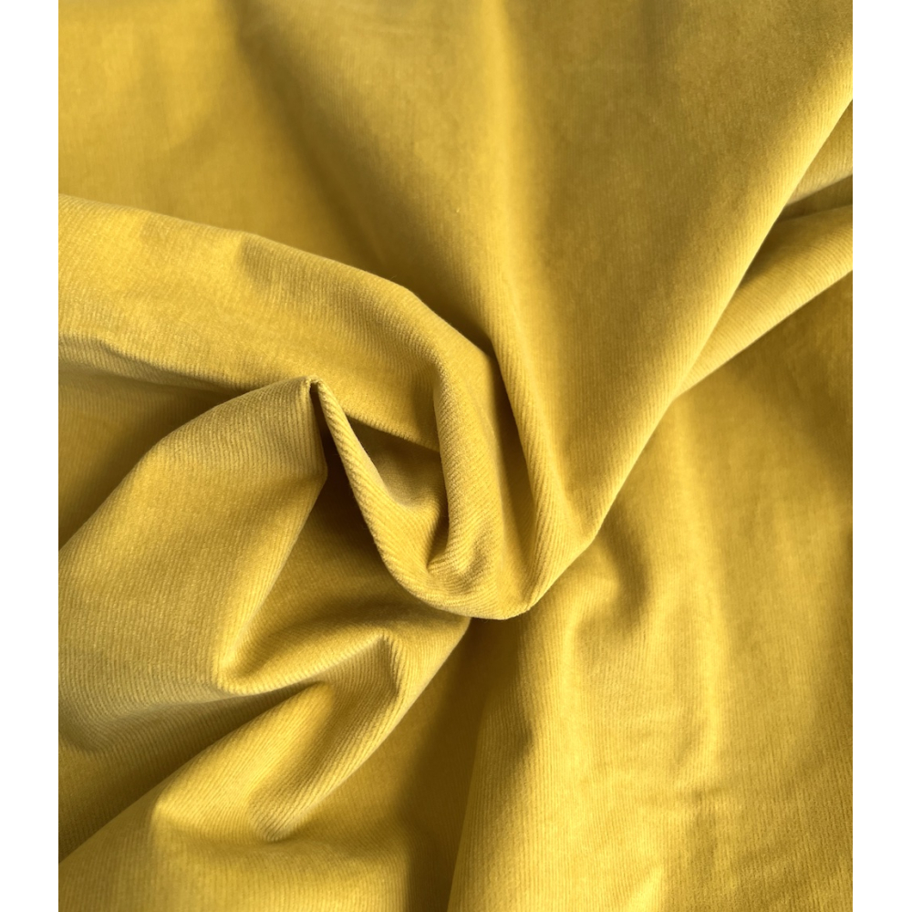 Velours milleraies stretch coton coloris safran Batikou - 4