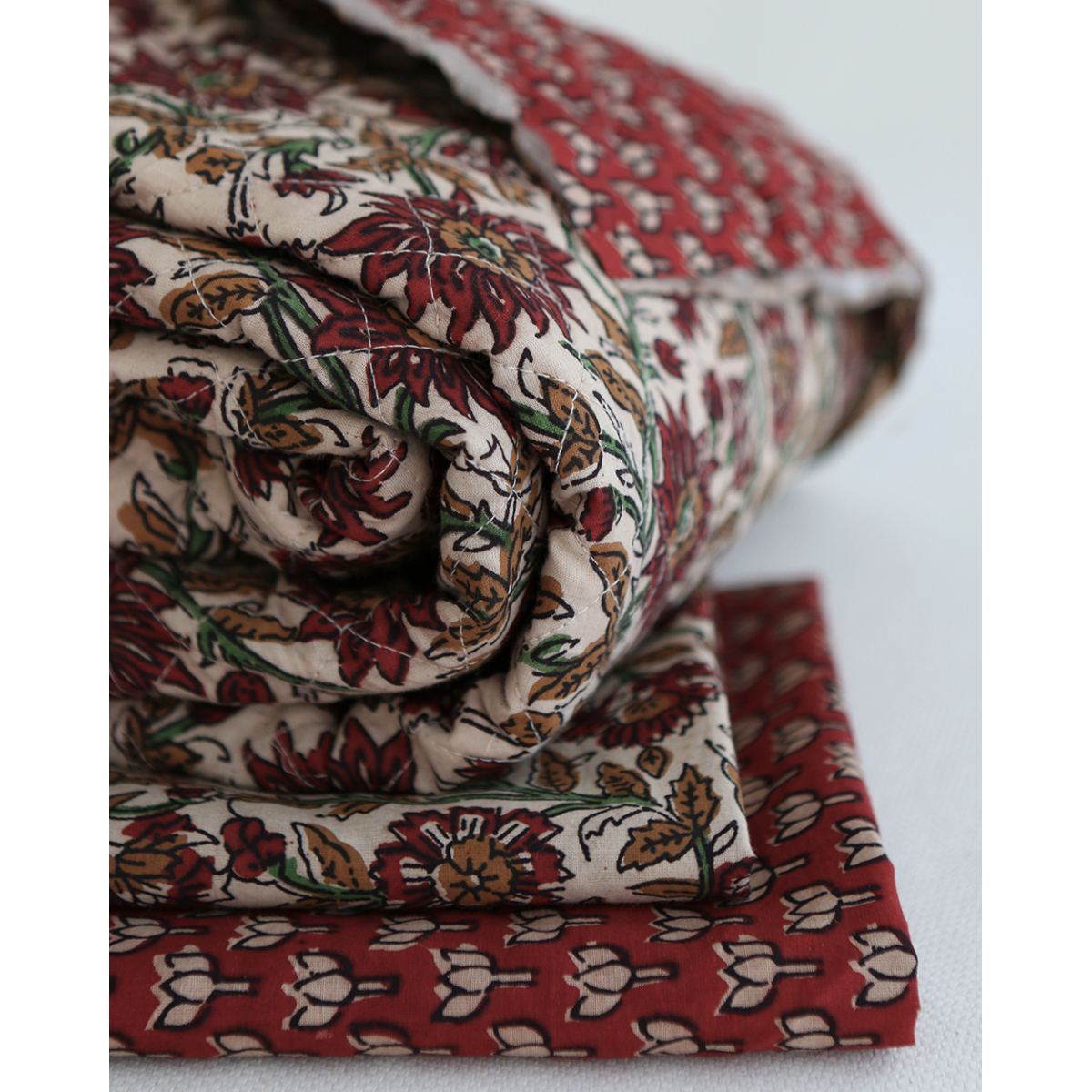 Mira - Tissu indien coton hand block traditionnel Mira - Tissu indien coton hand block traditionnel