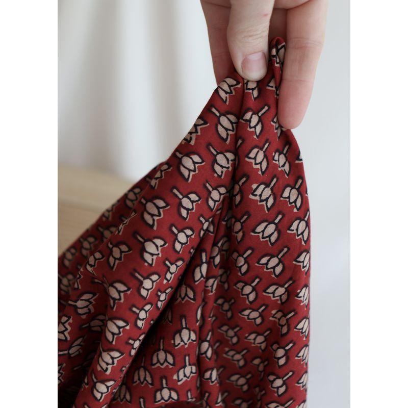 Mira B - Tissu indien coton hand block traditionnel