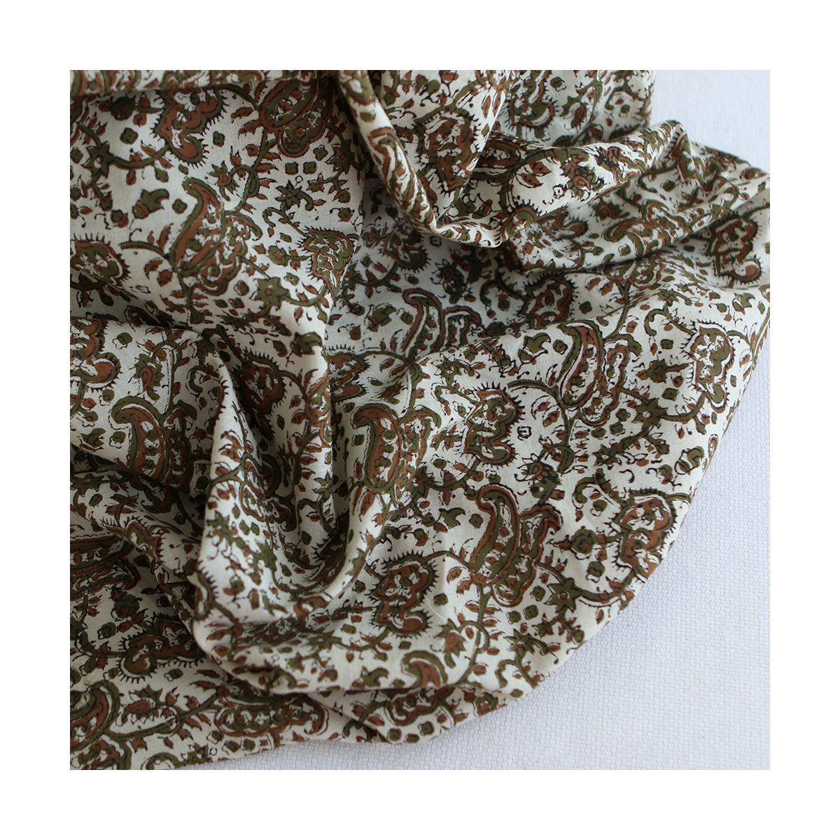 Neela - Tissu indien coton hand block traditionnel Neela - Tissu indien coton hand block traditionnel