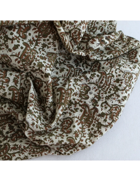 Neela - Tissu indien coton hand block traditionnel