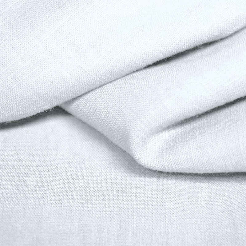 Lin lavé coloris blanc