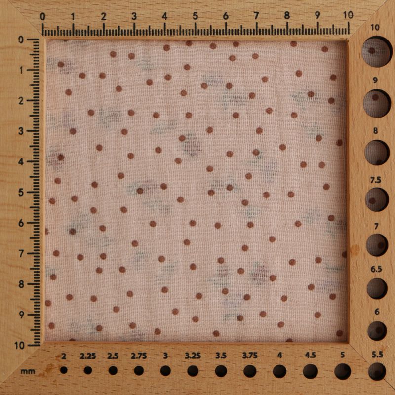 Maxime - Double gaze de coton double face coloris rose chiné